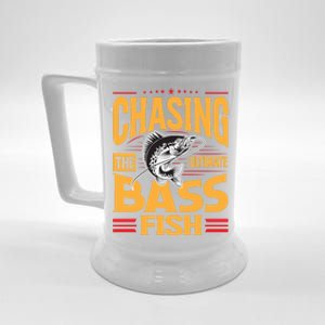 Chasing The Ultimate Bass Fish Funny Gift Beer Stein