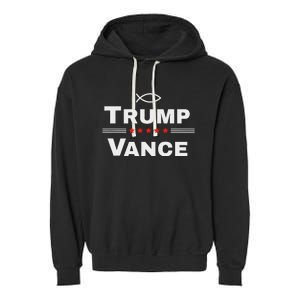 Christian Trump Vance 24 Campaign Garment-Dyed Fleece Hoodie