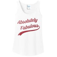 Cute Trendy Vintage Retro Distressed Absolutely Fabulous Ladies Essential Tank