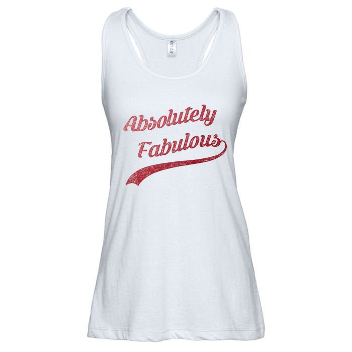 Cute Trendy Vintage Retro Distressed Absolutely Fabulous Ladies Essential Flowy Tank