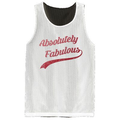 Cute Trendy Vintage Retro Distressed Absolutely Fabulous Mesh Reversible Basketball Jersey Tank