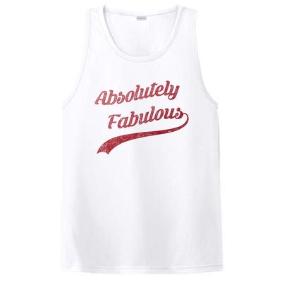 Cute Trendy Vintage Retro Distressed Absolutely Fabulous PosiCharge Competitor Tank