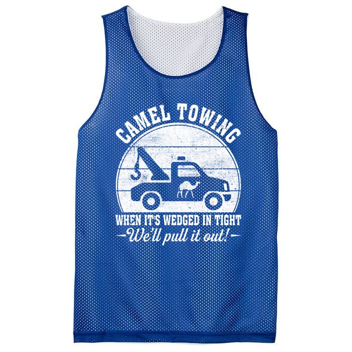 Camel Towing Vintage Tow Truck Funny Saying Adult Humor Gift Mesh Reversible Basketball Jersey Tank