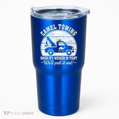 Camel Towing Vintage Tow Truck Funny Saying Adult Humor Gift Tumbler