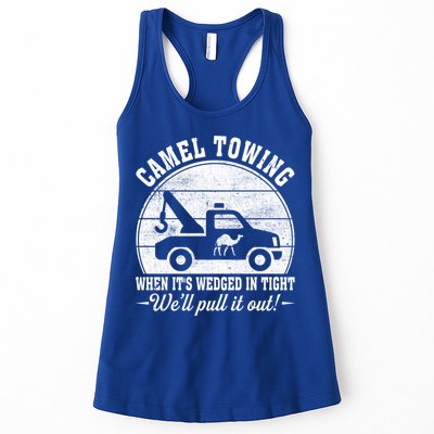 Camel Towing Vintage Tow Truck Funny Saying Adult Humor Gift Womens Tank Top