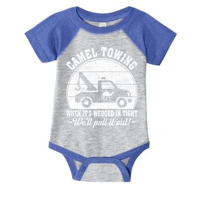Camel Towing Vintage Tow Truck Funny Saying Adult Humor Gift Infant Baby Jersey Bodysuit