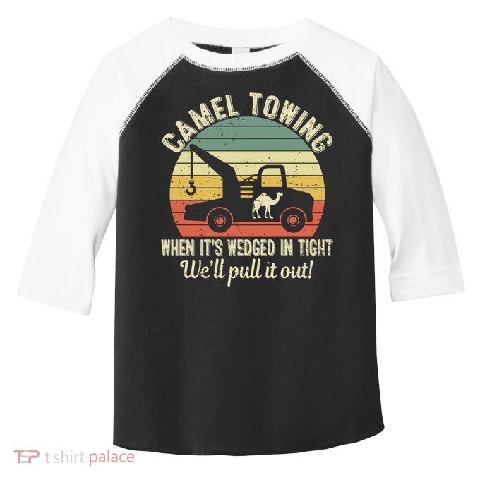 Camel Towing Vintage Tow Truck Retro Funny Adult Humor Cute Gift Toddler Fine Jersey T-Shirt