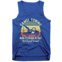 Camel Towing Vintage Tow Truck Retro Funny Adult Humor Cute Gift Tank Top