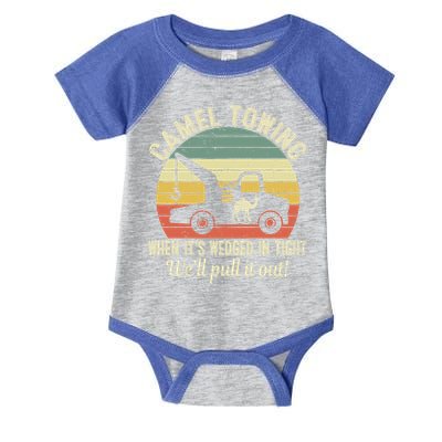 Camel Towing Vintage Tow Truck Retro Funny Adult Humor Cute Gift Infant Baby Jersey Bodysuit
