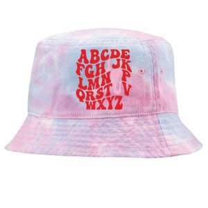 Cute Teacher Valentine Teacher Alphabet Tie-Dyed Bucket Hat