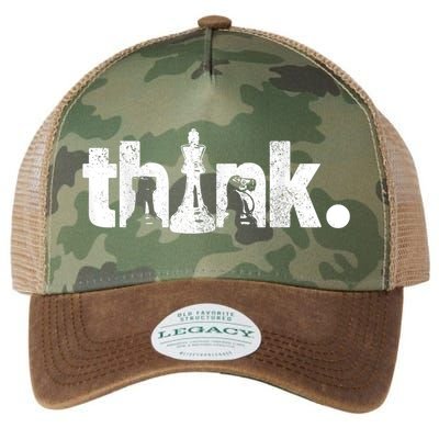 Chess Think Vintage Chess Master Club Chess Player Legacy Tie Dye Trucker Hat