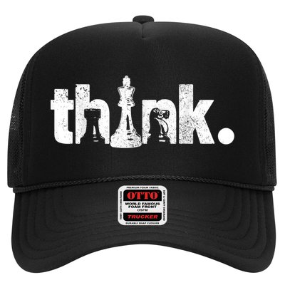 Chess Think Vintage Chess Master Club Chess Player Trucker Hat