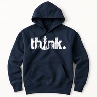 Chess Think Vintage Chess Master Club Chess Player Hoodie