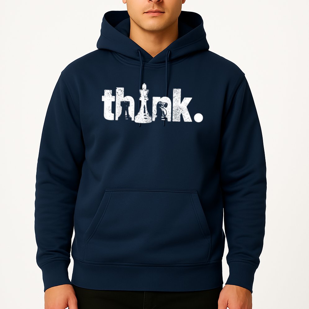Chess Think Vintage Chess Master Club Chess Player Hoodie