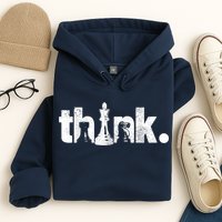 Chess Think Vintage Chess Master Club Chess Player Hoodie