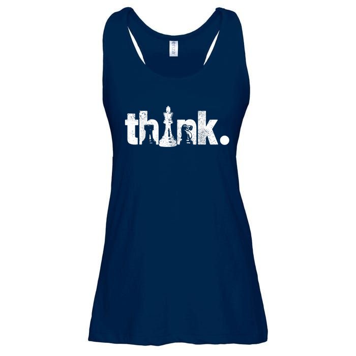 Chess Think Vintage Chess Master Club Chess Player Ladies Essential Flowy Tank