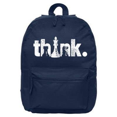 Chess Think Vintage Chess Master Club Chess Player 16 in Basic Backpack