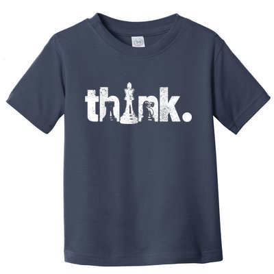 Chess Think Vintage Chess Master Club Chess Player Toddler T-Shirt