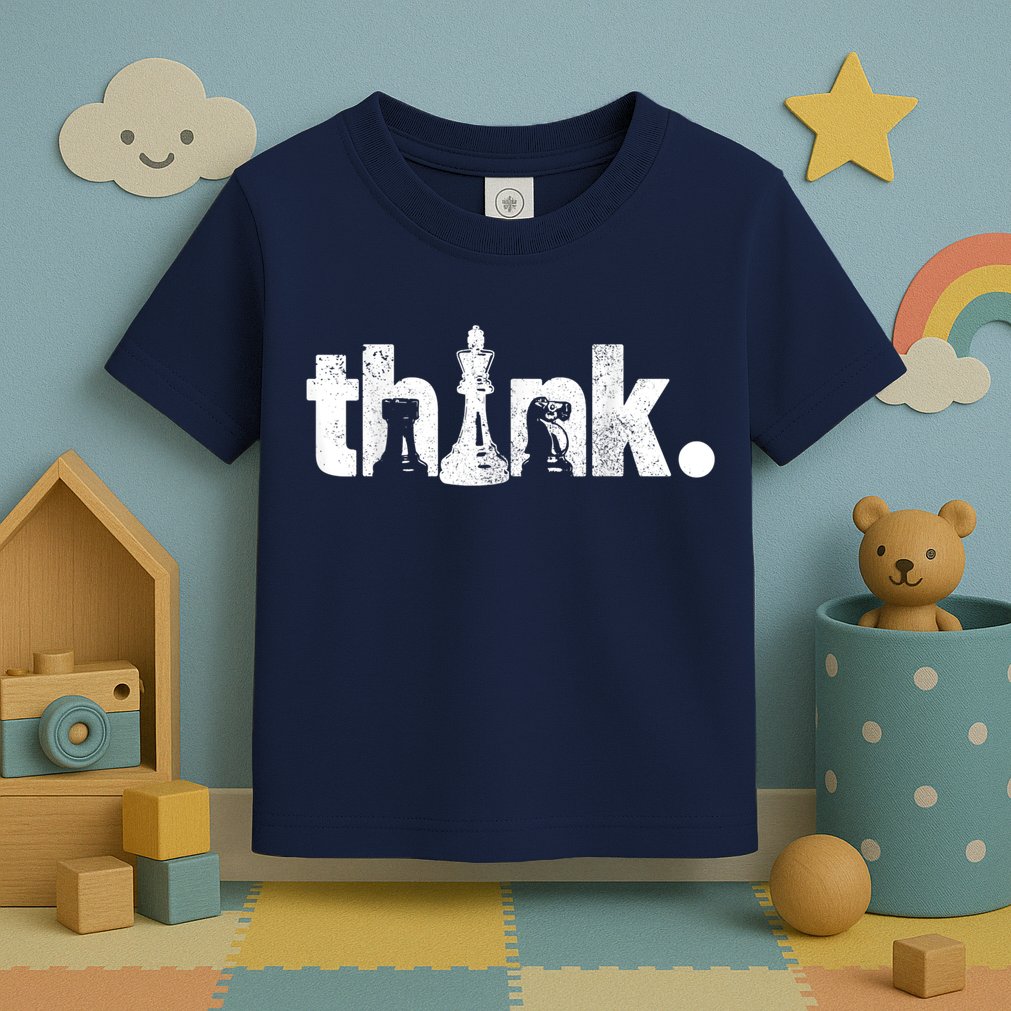 Chess Think Vintage Chess Master Club Chess Player Toddler T-Shirt