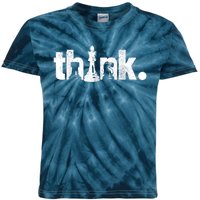 Chess Think Vintage Chess Master Club Chess Player Kids Tie-Dye T-Shirt