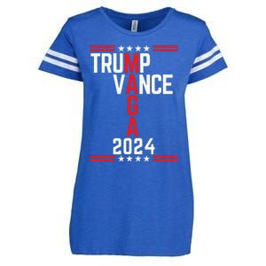 Classic Trump Vance 2024 Retro Stripe Trump Jd Vance Maga Enza Ladies Jersey Football T-Shirt