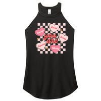 Cute Teacher Valentine Retro Heart Women’s Perfect Tri Rocker Tank