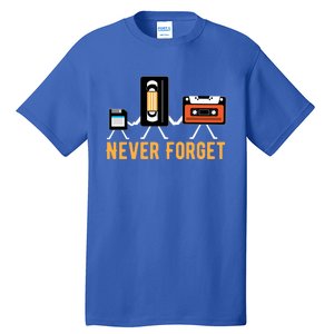 Cassette Tape Video Tape Floppy Disk We Will Never Forget Great Gift Tall T-Shirt