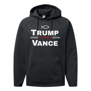 Christian Trump Vance 24 Campaign Performance Fleece Hoodie