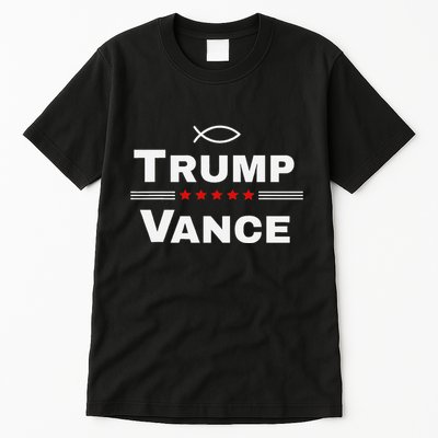 Christian Trump Vance 24 Campaign Tall T-Shirt
