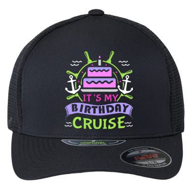 Cruise Trip Vacation Gift Birthday Cruise Flexfit Unipanel Trucker Cap