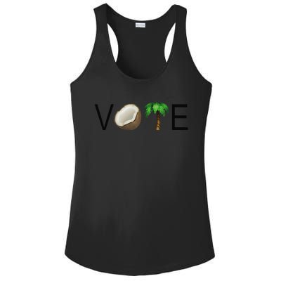 Coconut Tree Vote Funny Kamala Gift Ladies PosiCharge Competitor Racerback Tank