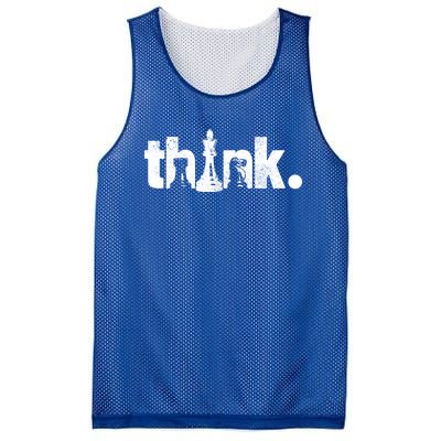 Chess Think Vintage Chess Master Club Chess Player Gift Mesh Reversible Basketball Jersey Tank