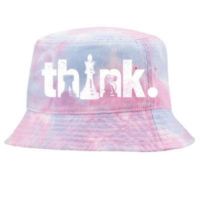 Chess Think Vintage Chess Master Club Chess Player Gift Tie-Dyed Bucket Hat