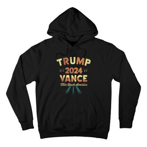 Cool Trump Vance 2024 Retro Design Trump President Hoodie