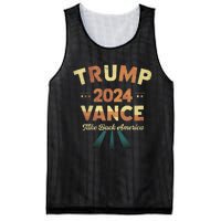 Cool Trump Vance 2024 Retro Design Trump President Mesh Reversible Basketball Jersey Tank