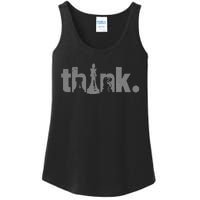 Chess Think Vintage Chess Master Club Chess Player Ladies Essential Tank