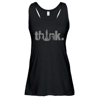 Chess Think Vintage Chess Master Club Chess Player Ladies Essential Flowy Tank