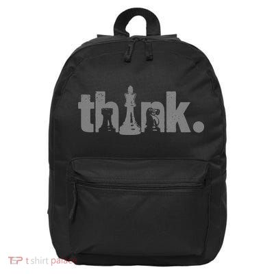 Chess Think Vintage Chess Master Club Chess Player 16 in Basic Backpack