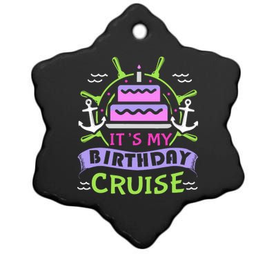 Cruise Trip Vacation Gift Birthday Cruise Ceramic Star Ornament