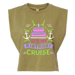 Cruise Trip Vacation Gift Birthday Cruise Garment-Dyed Women's Muscle Tee