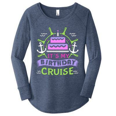 Cruise Trip Vacation Gift Birthday Cruise Women's Perfect Tri Tunic Long Sleeve Shirt