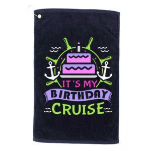 Cruise Trip Vacation Gift Birthday Cruise Platinum Collection Golf Towel