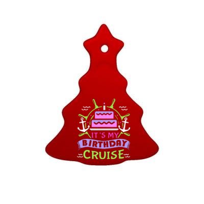 Cruise Trip Vacation Gift Birthday Cruise Ceramic Tree Ornament