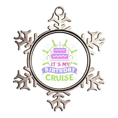 Cruise Trip Vacation Gift Birthday Cruise Metallic Star Ornament