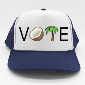 Coconut Tree Vote Funny Kamala Trucker Hat