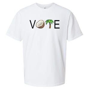 Coconut Tree Vote Funny Kamala Sueded Cloud Jersey T-Shirt