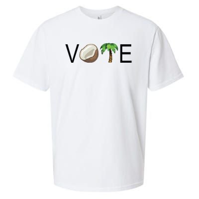 Coconut Tree Vote Funny Kamala Sueded Cloud Jersey T-Shirt