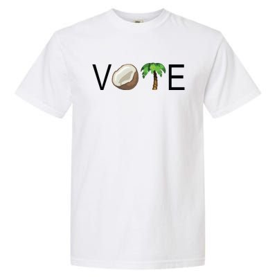 Coconut Tree Vote Funny Kamala Garment-Dyed Heavyweight T-Shirt