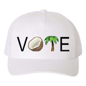 Coconut Tree Vote Funny Kamala Yupoong Adult 5-Panel Trucker Hat