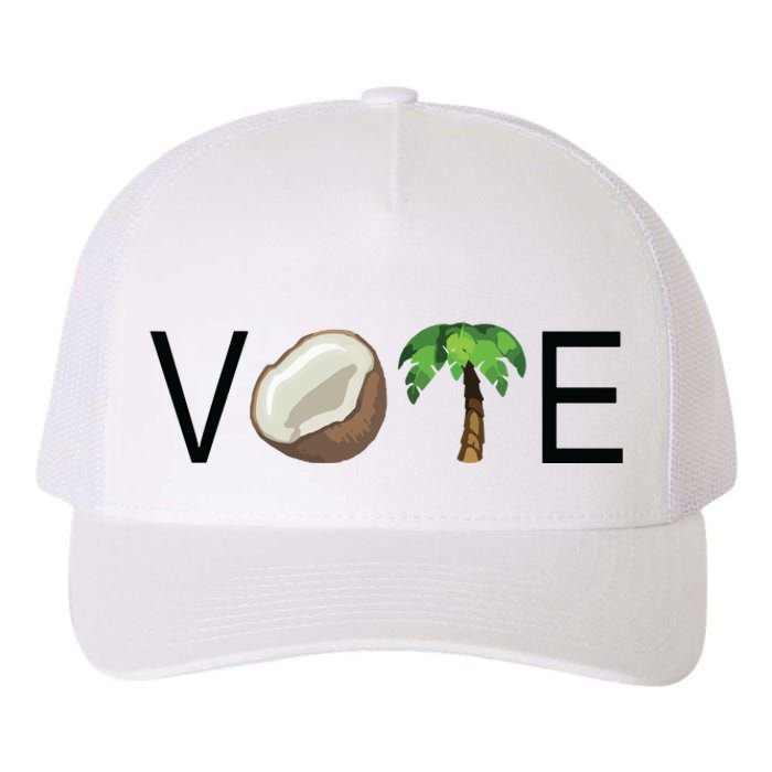 Coconut Tree Vote Funny Kamala Yupoong Adult 5-Panel Trucker Hat